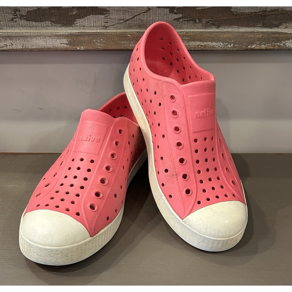 Native Kids Rubber Slip On Shoes Hot Pink‎ Size J3